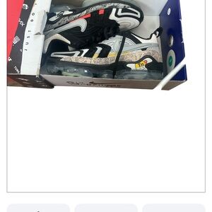 Nike Kids Black, White, and Red Sneakers